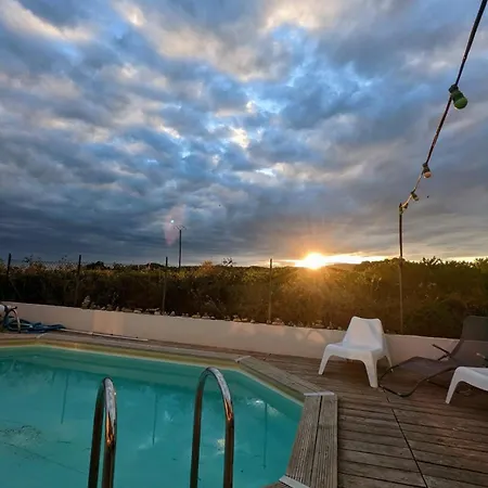 House With Sea View Pool And Countryside וילה פרונטיניאן